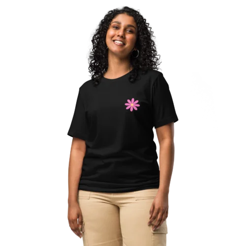 Pink Daisy – Black